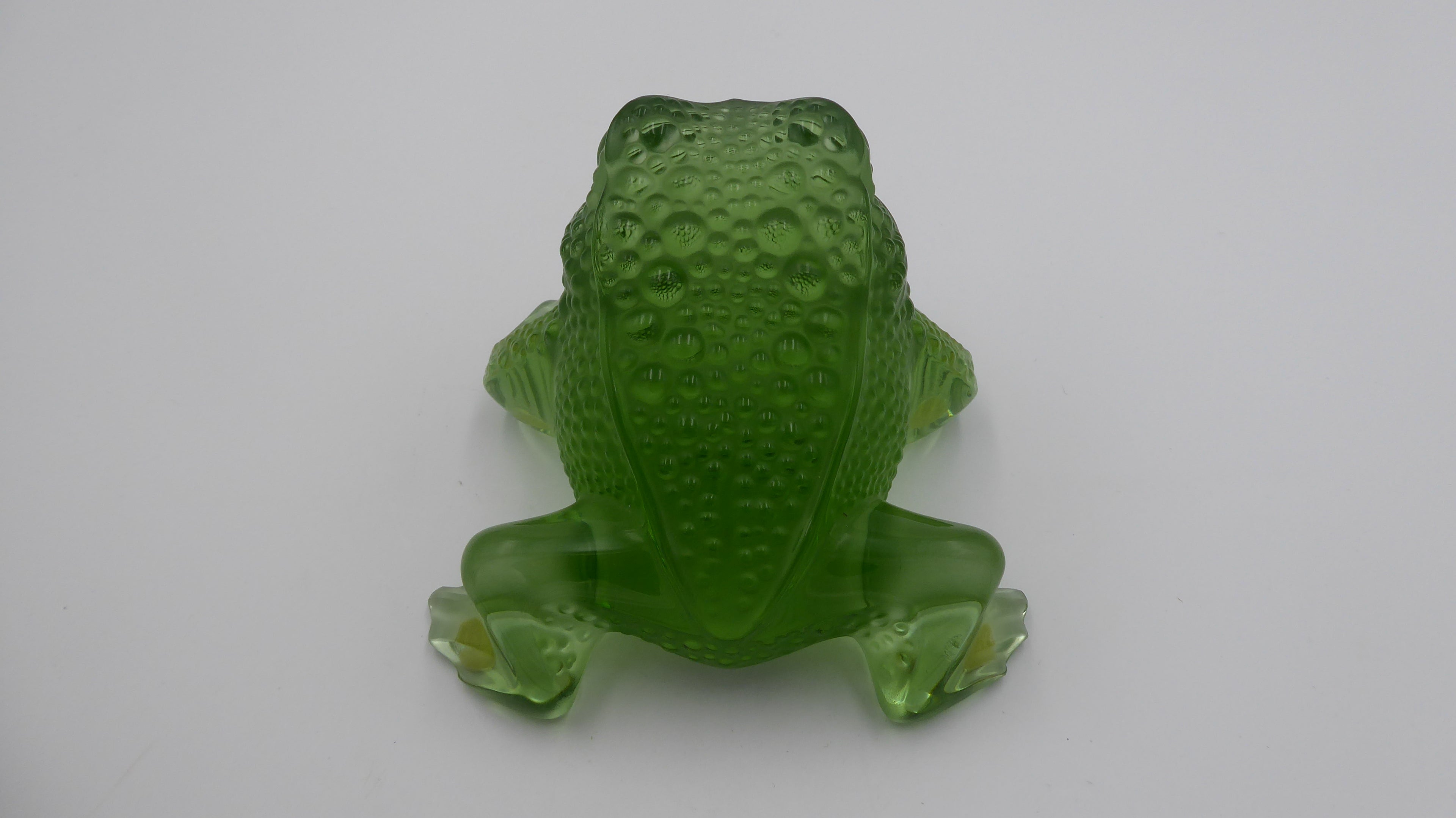 Crapaud GRÉGOIRE Immense succès de chez LALIQUE en cristal vert