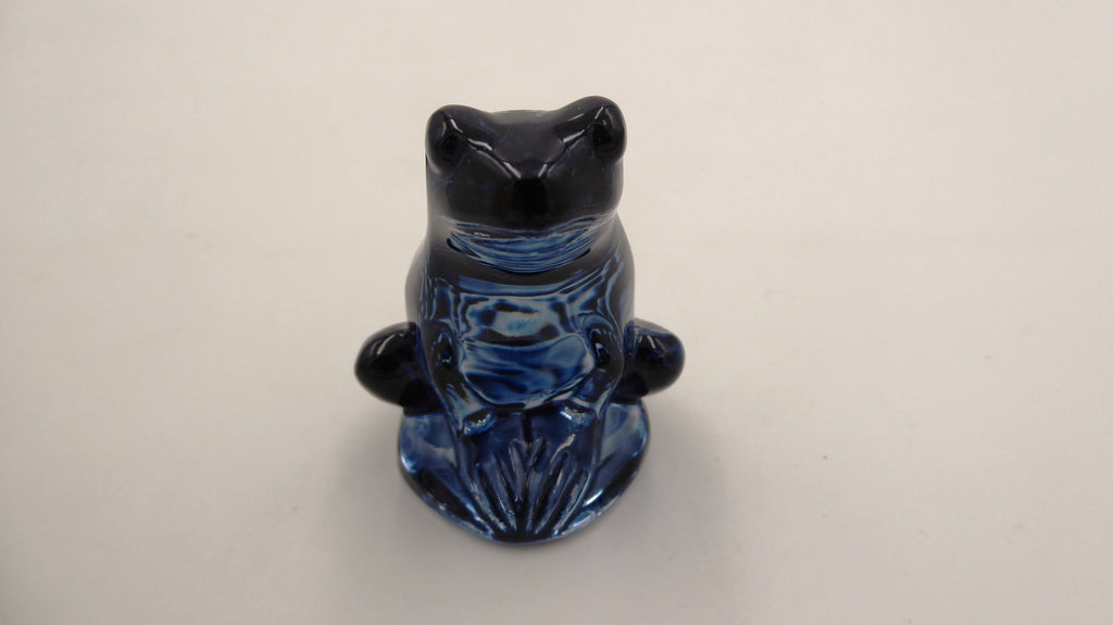Grenouille rainette LALIQUE bleu marine
