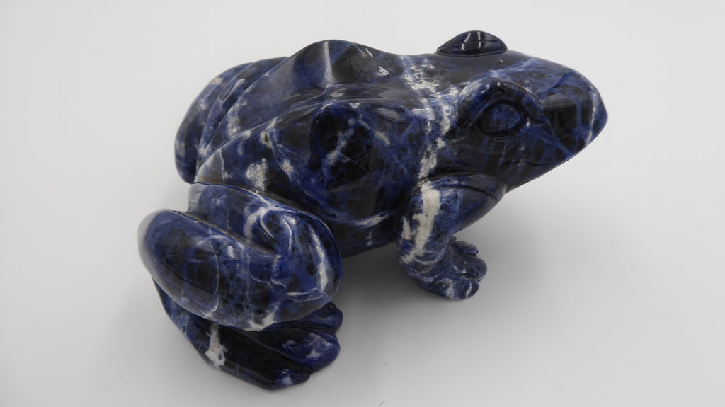 Énorme grenouille en lapis lazuli