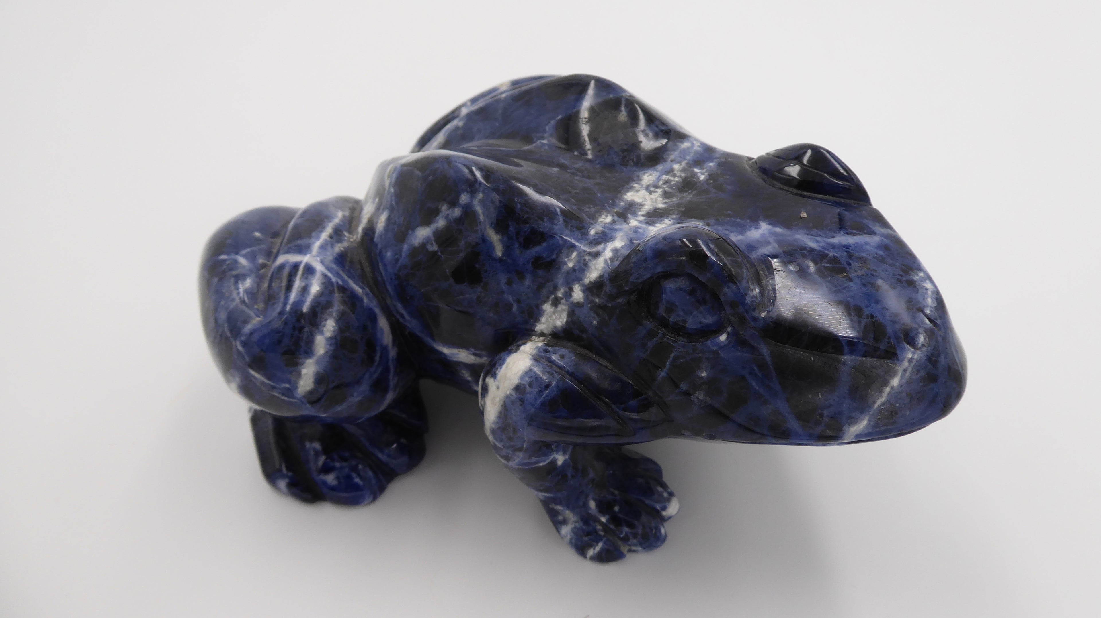 Énorme grenouille en lapis lazuli