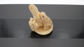 Netsuke Grenouille et tortue sur un champignon (Ivoire avant 1947 - Conforme à la législation)