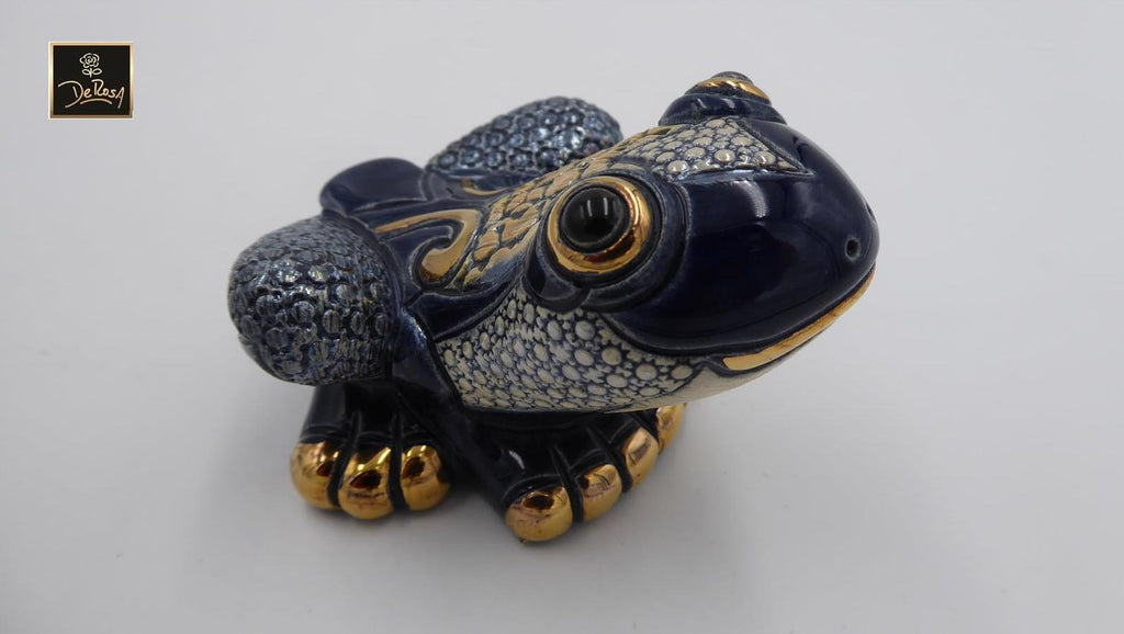 Belle grenouille DE ROSA bleu