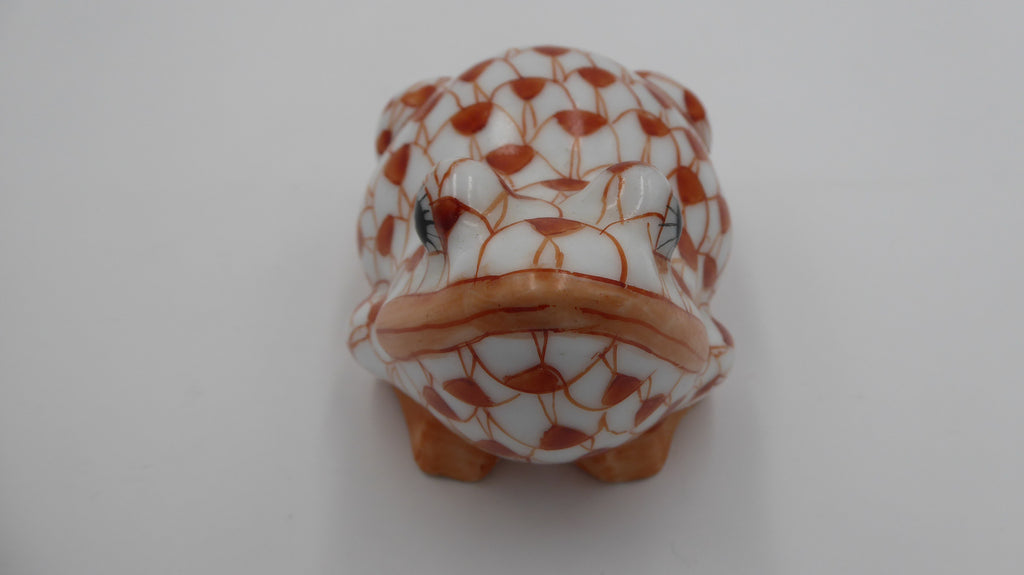 Vieille porcelaine chinoise blanche et orangée