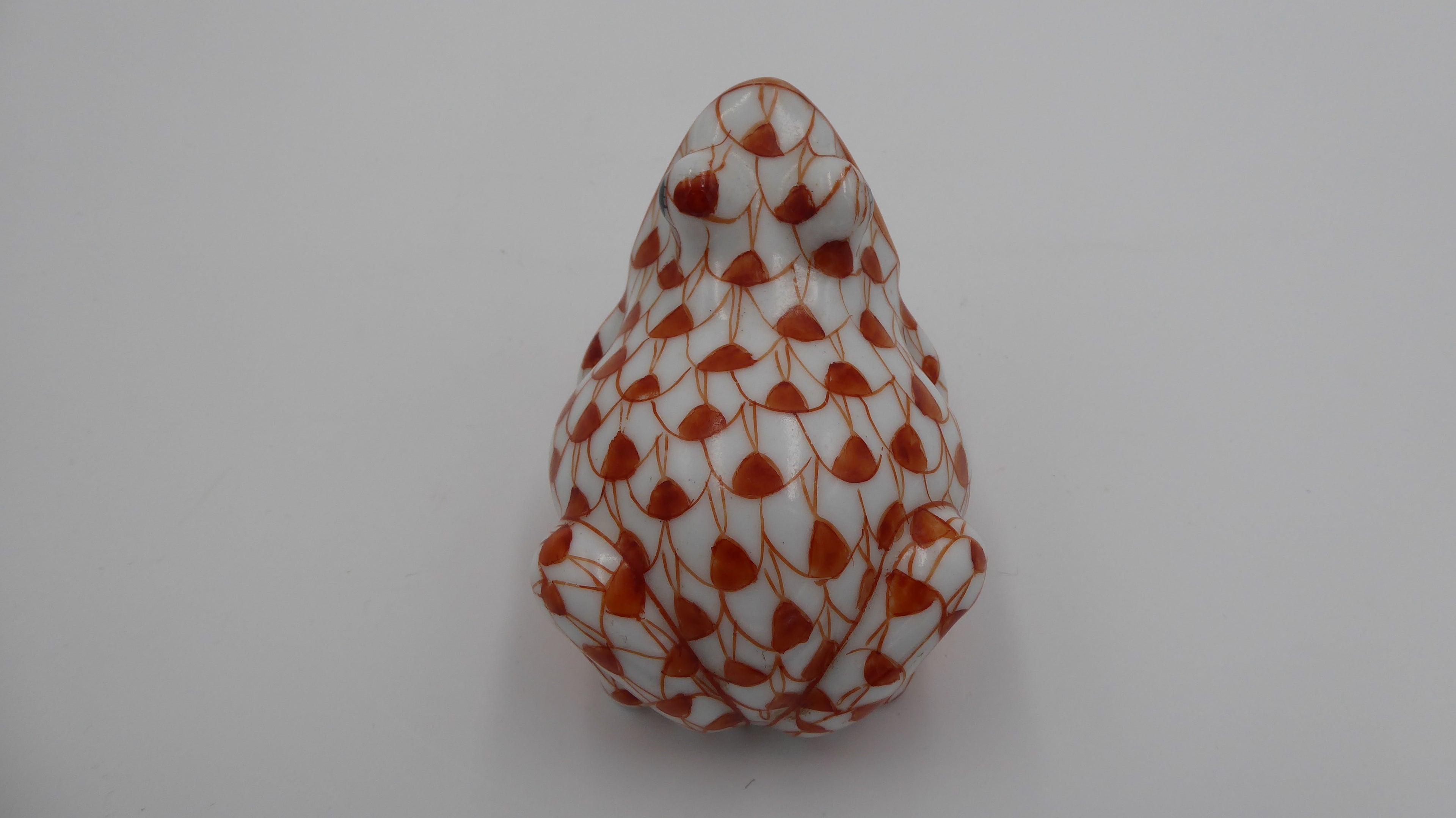 Vieille porcelaine chinoise blanche et orangée
