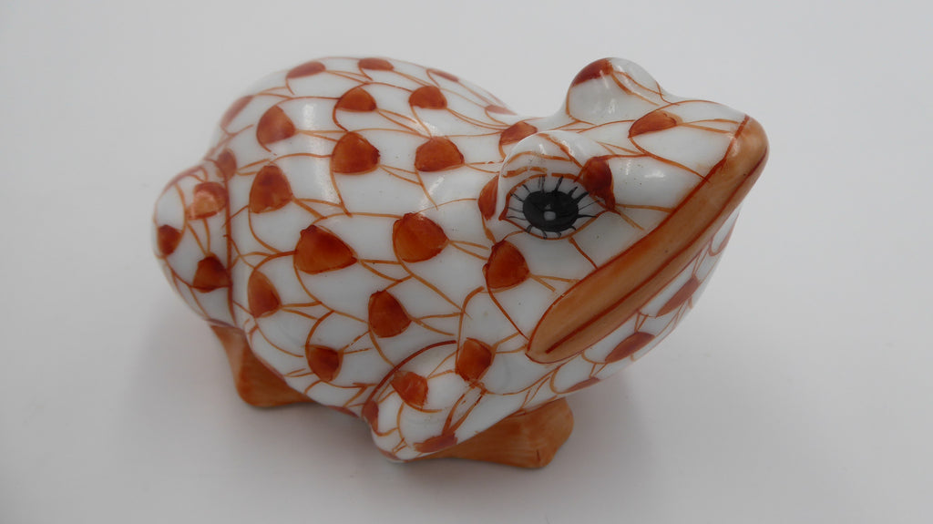 Vieille porcelaine chinoise blanche et orangée