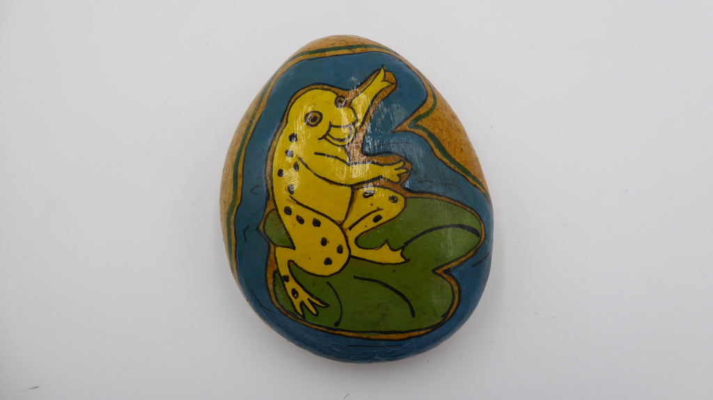 Grenouille pinte sur une pierre