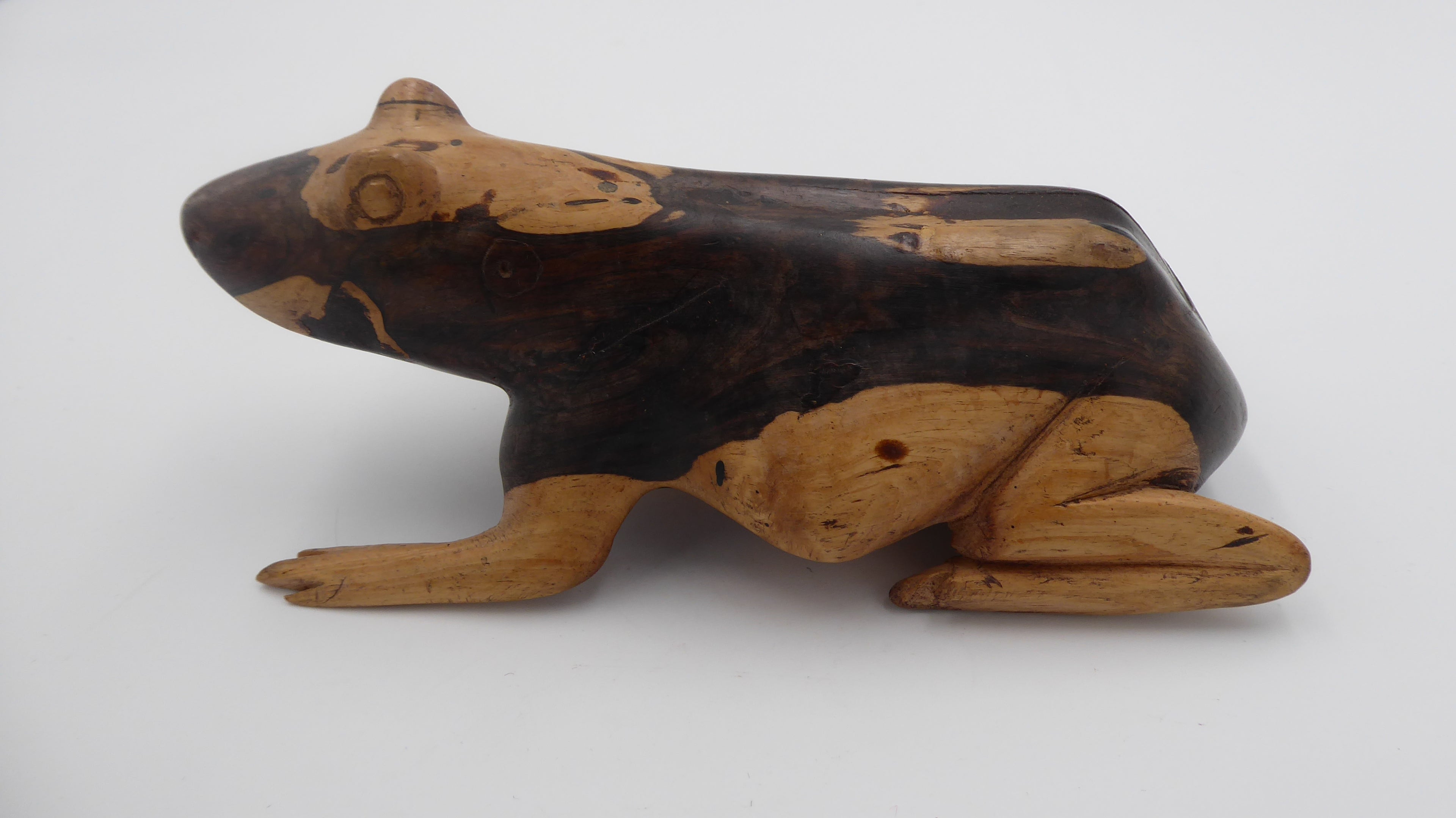 Unique sculpture en bois tacheté