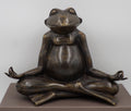Grande grenouille ZEN en bronze patinée