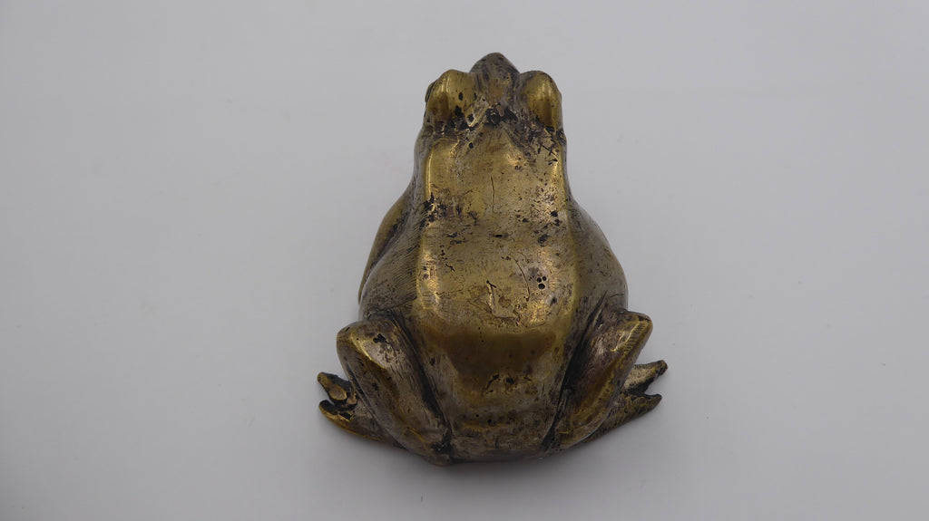 Vieille grenouille en laiton