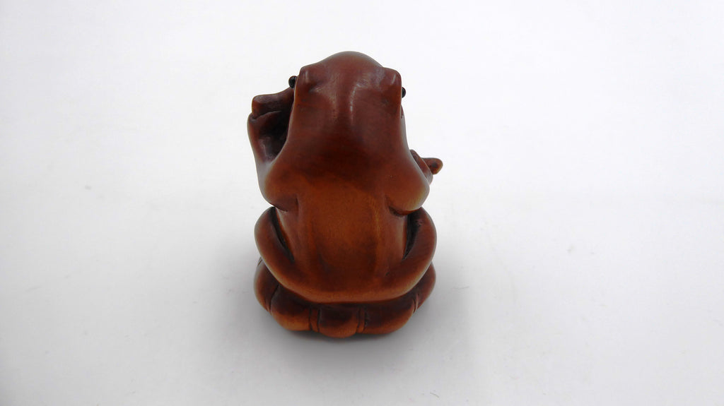 Metsuke signé Grenouille jouant du violon