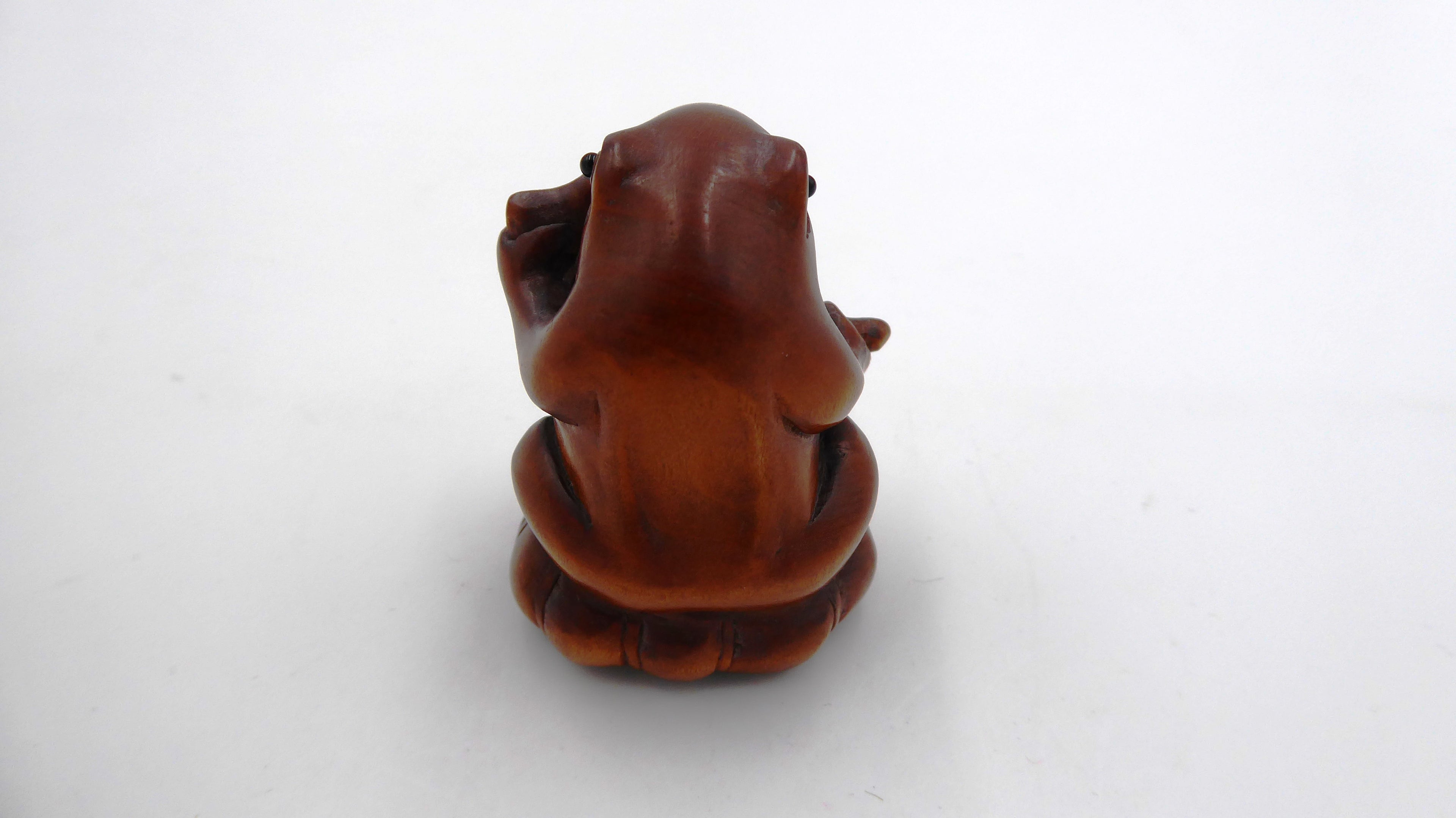 Metsuke signé Grenouille jouant du violon