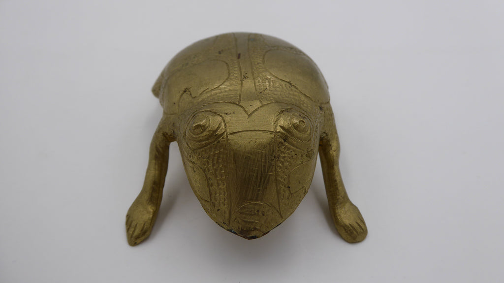 Grenouille en laiton massif (Travail ancien et artisanal) Origine Pays du Maghreb ?