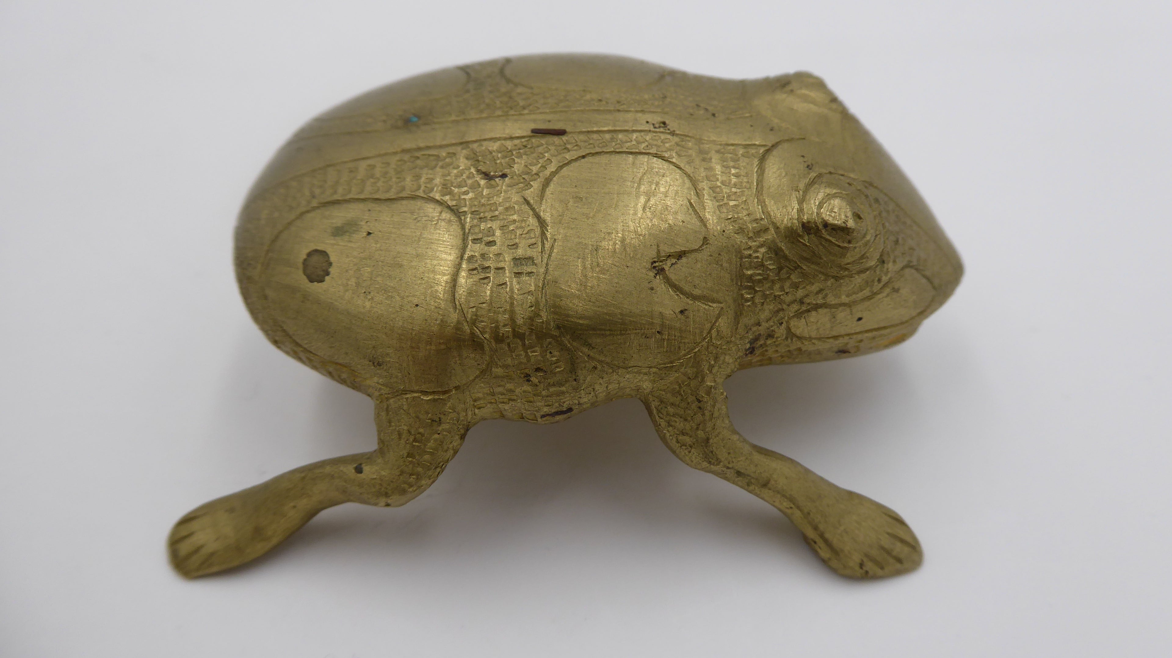 Grenouille en laiton massif (Travail ancien et artisanal) Origine Pays du Maghreb ?