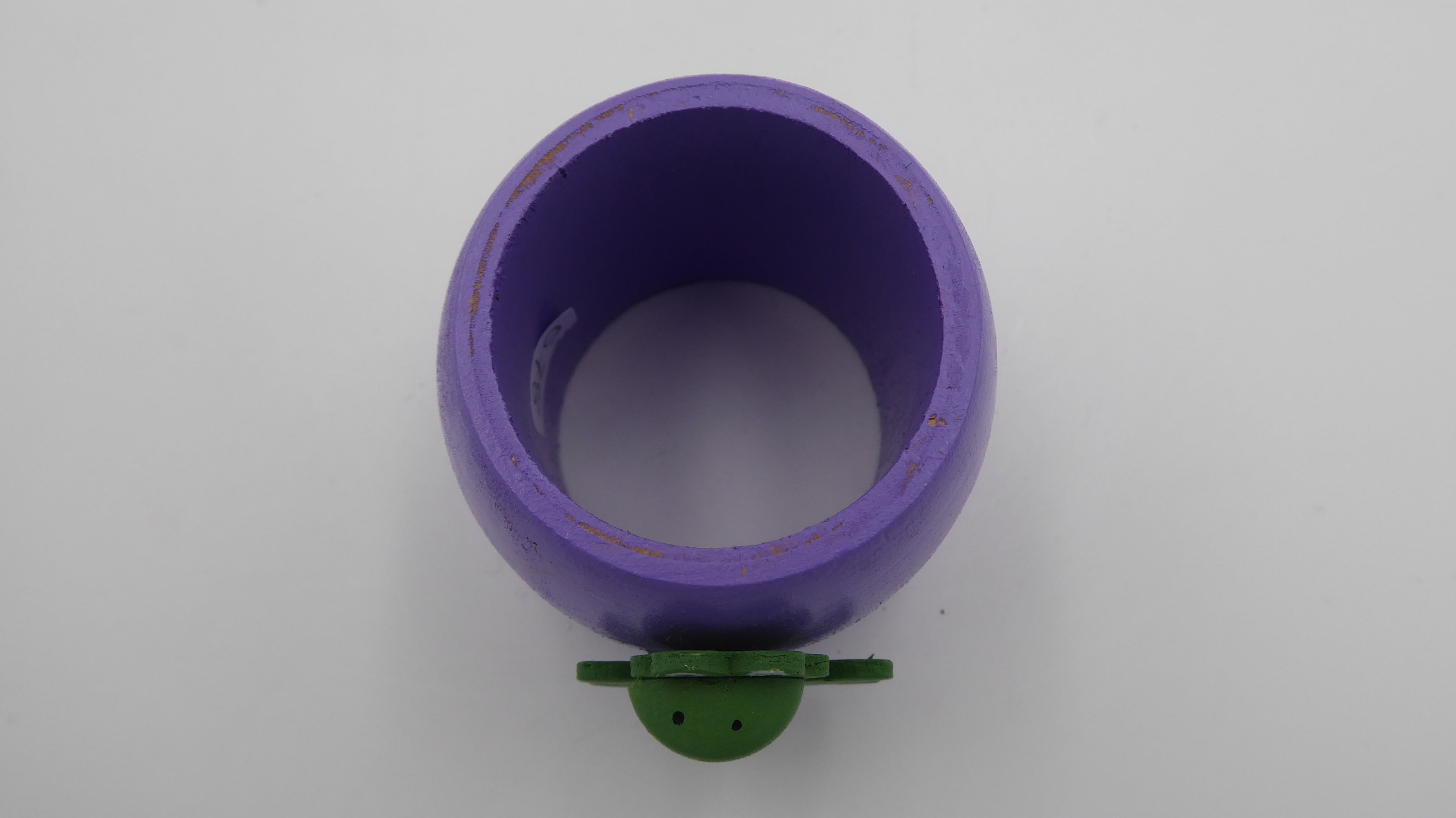 Rond de serviette grenouille violet