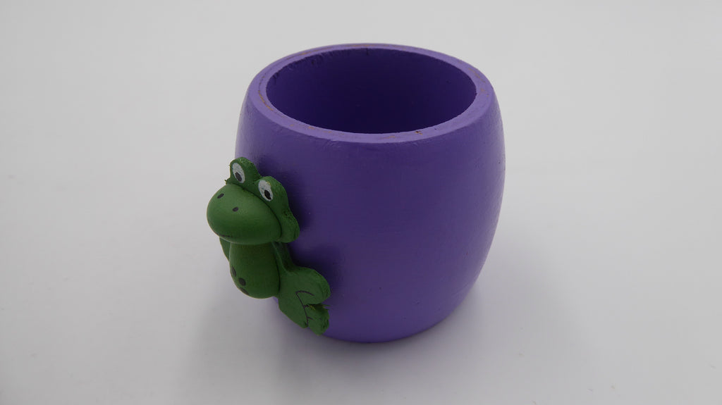 Rond de serviette grenouille violet