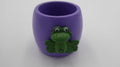 Rond de serviette grenouille violet