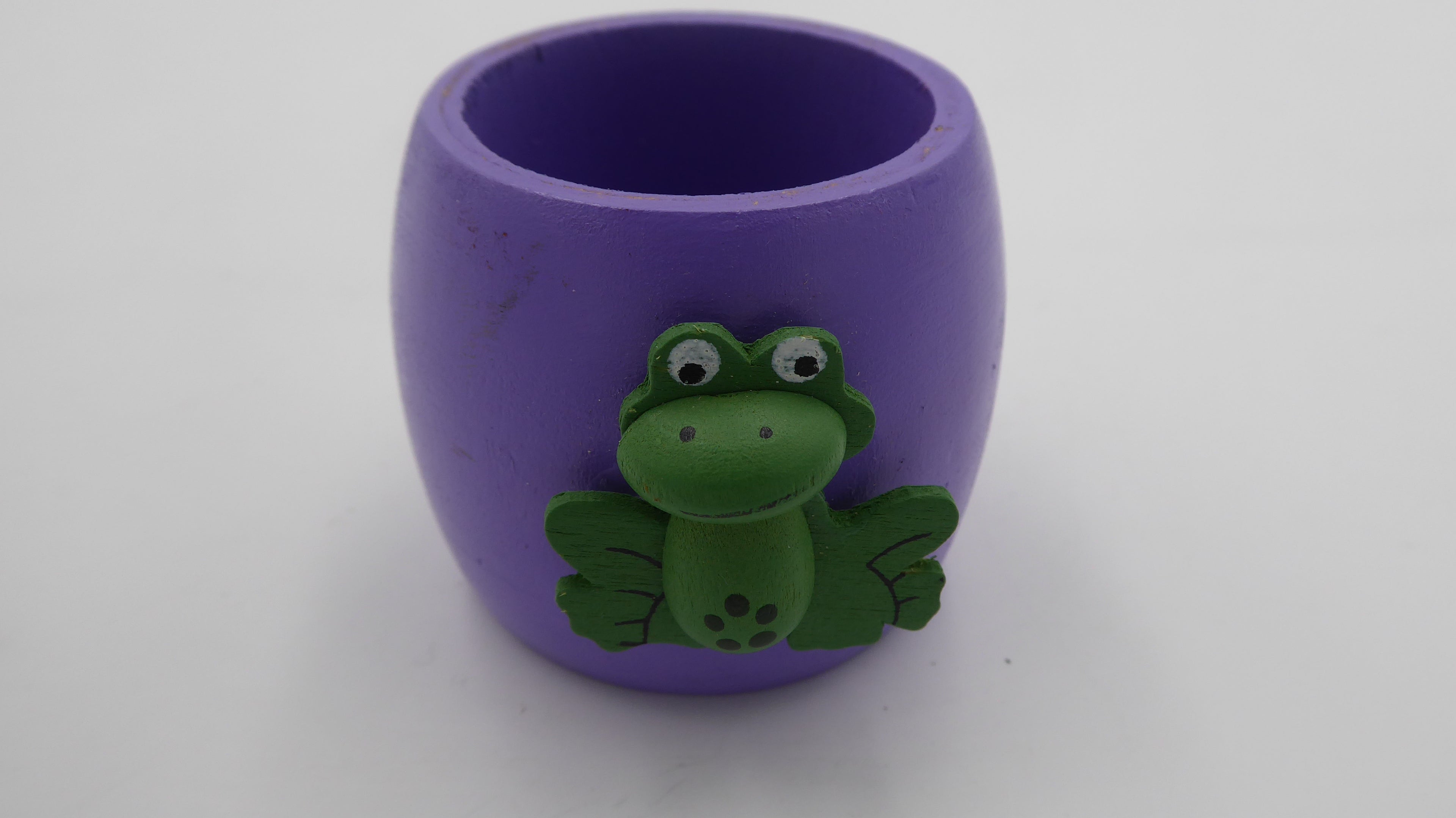 Rond de serviette grenouille violet