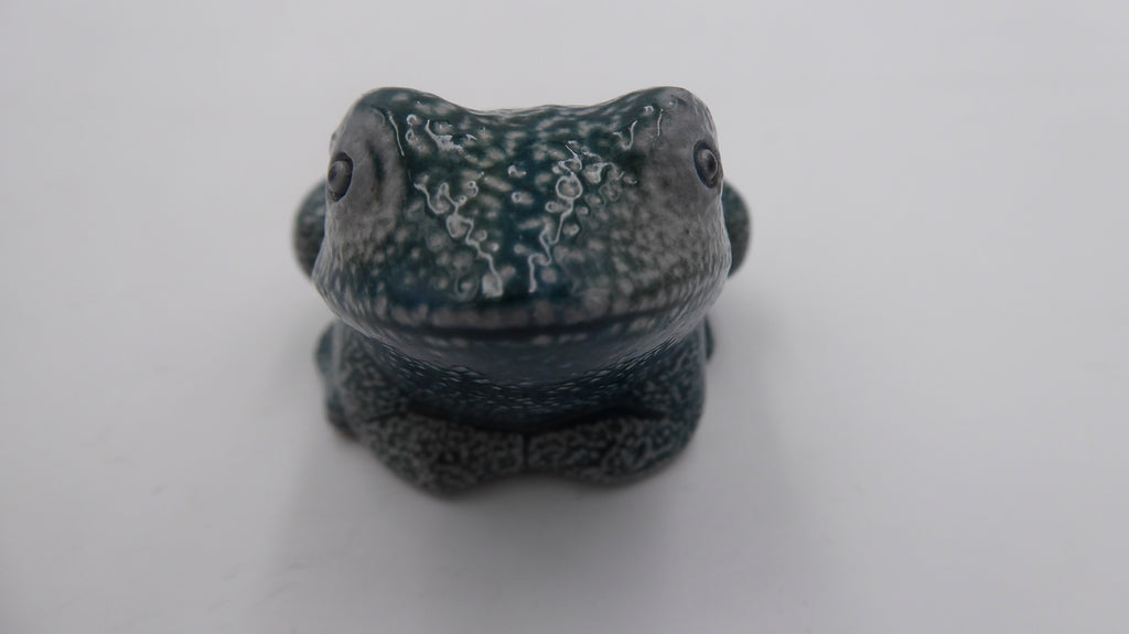 Petite grenouille estampillée coloris vert moucheté