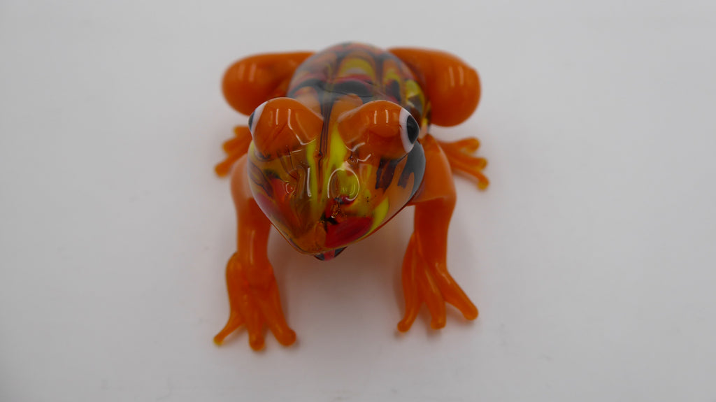 Belle petite grenouille en verre soufflée style MURANO