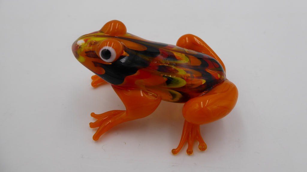 Belle petite grenouille en verre soufflée style MURANO