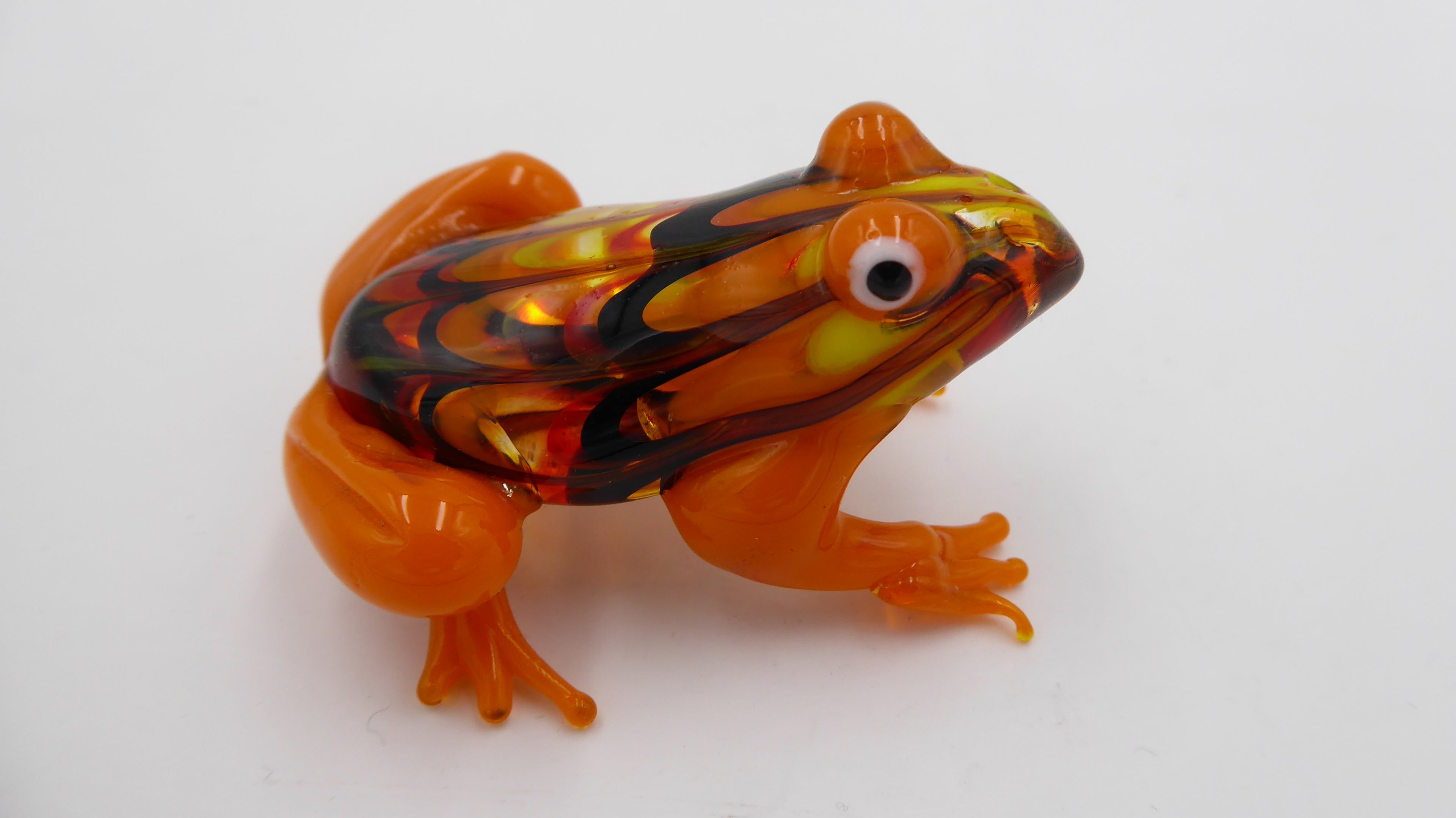 Belle petite grenouille en verre soufflée style MURANO