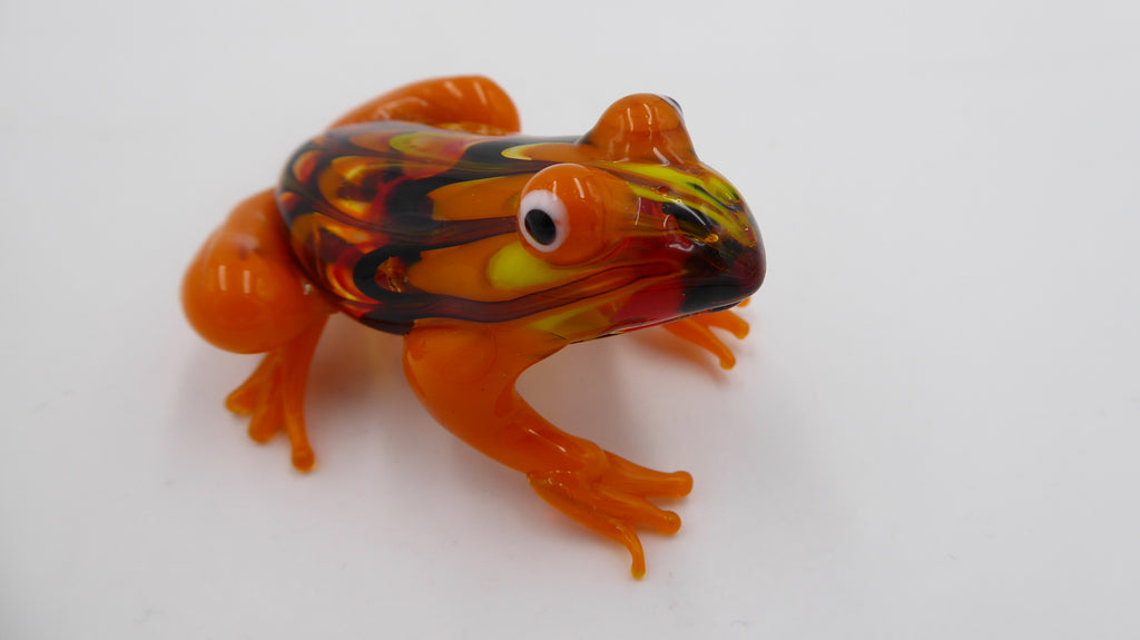 Belle petite grenouille en verre soufflée style MURANO