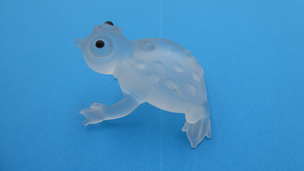 Petite grenouille artisanale en pâte de verre