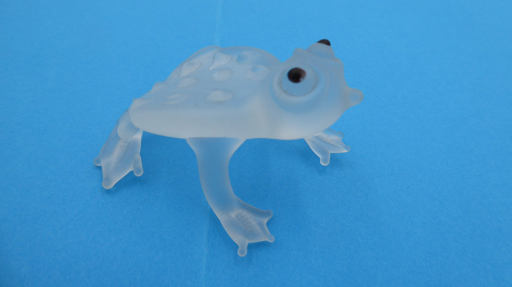 Petite grenouille artisanale en pâte de verre