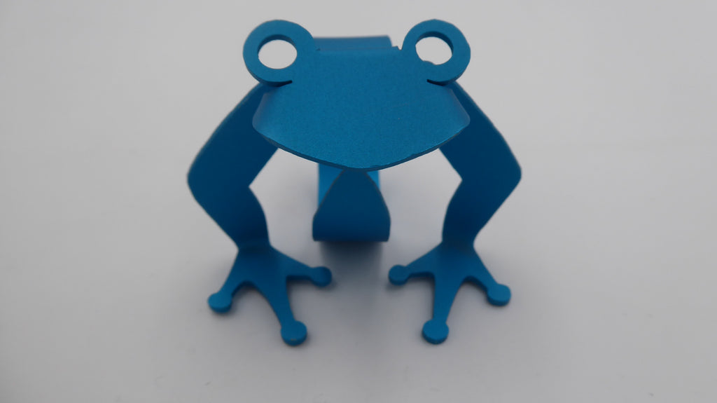 Grenouille en aluminium découpe laser