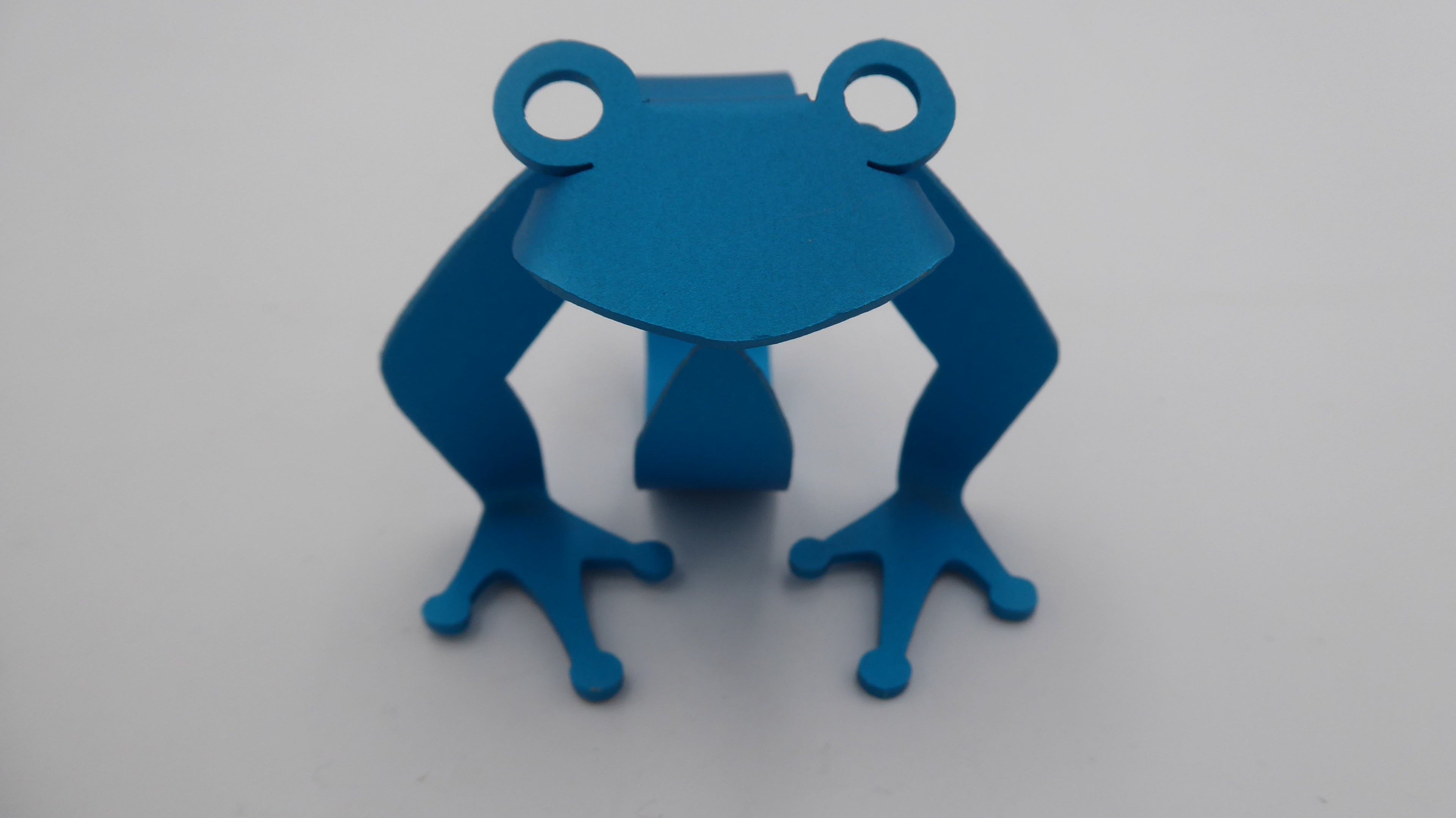 Grenouille en aluminium découpe laser