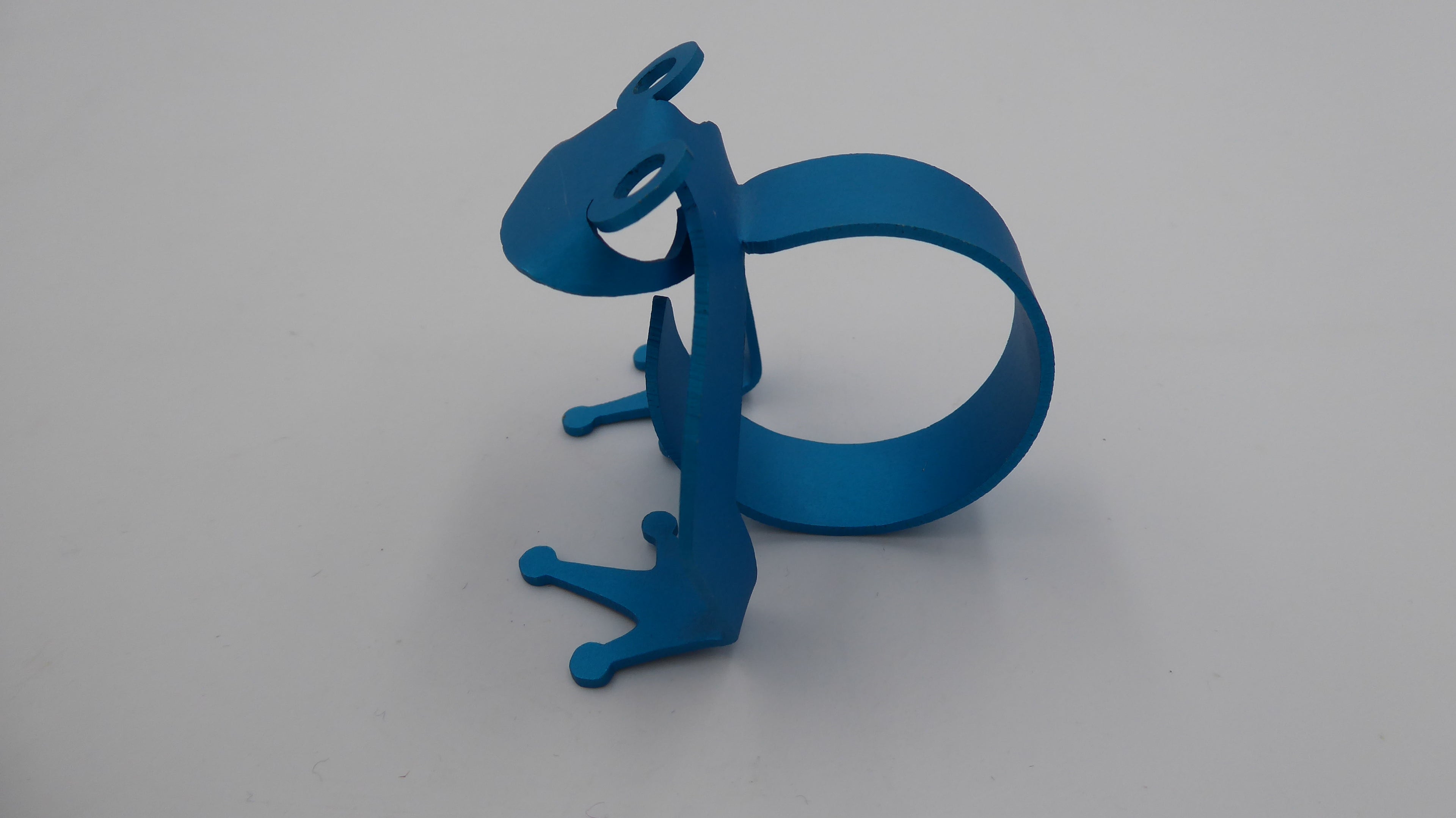 Grenouille en aluminium découpe laser