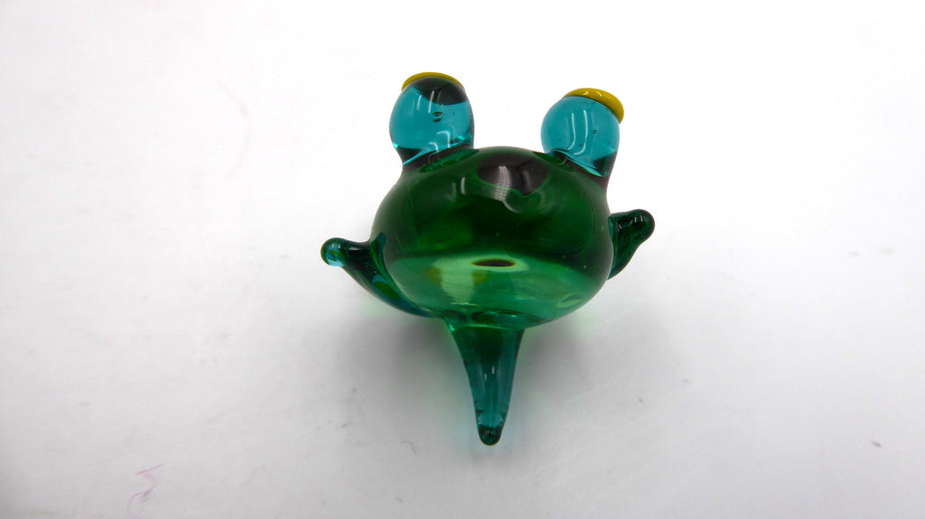 Toute petite grenouille en verre soufflée