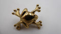 Petite broche en métal doré AGATHA