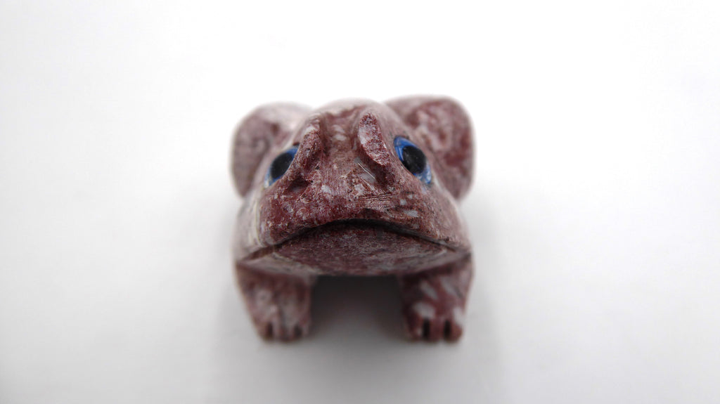 Petite grenouille en pierre steatite