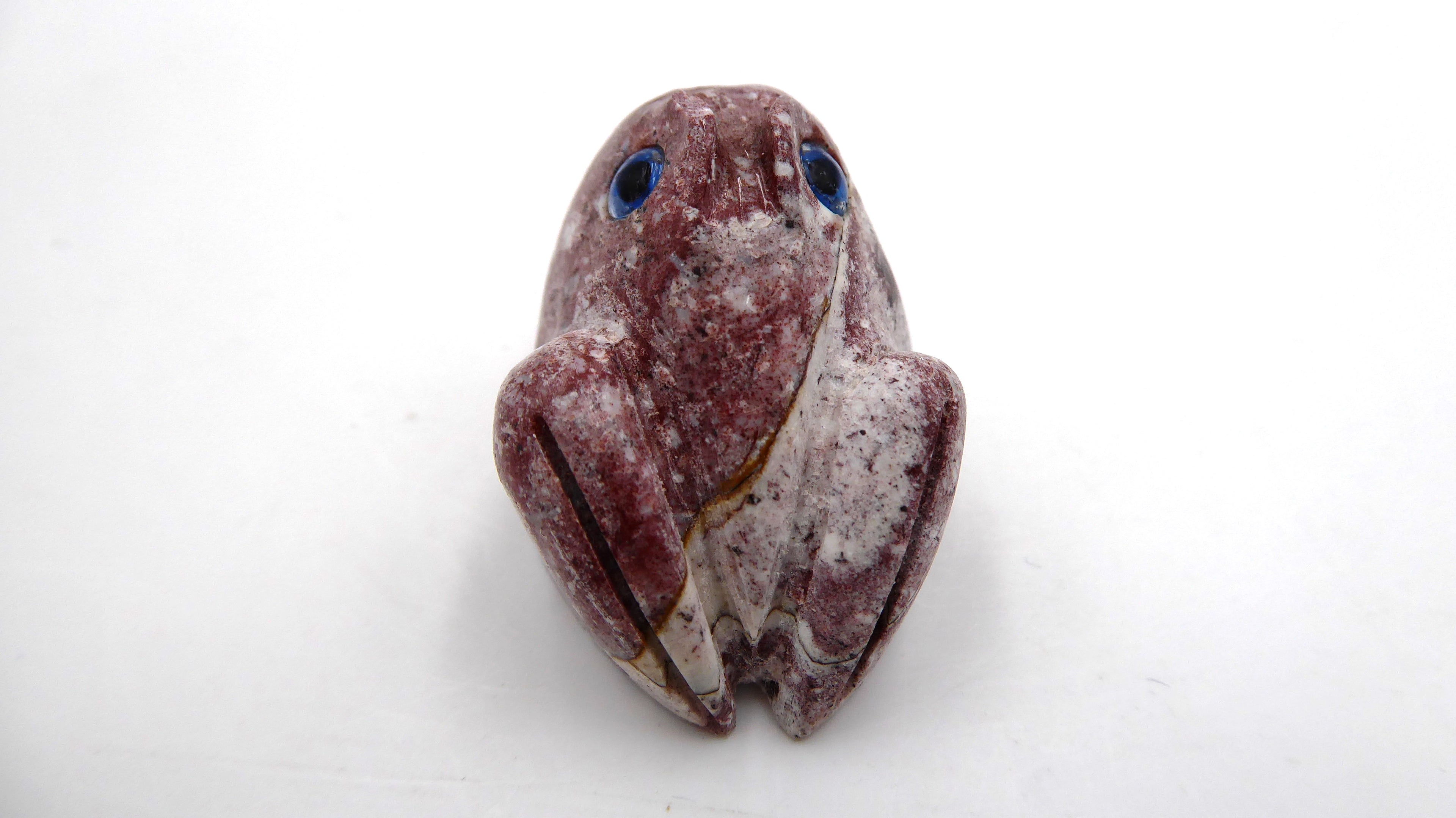 Petite grenouille en pierre steatite