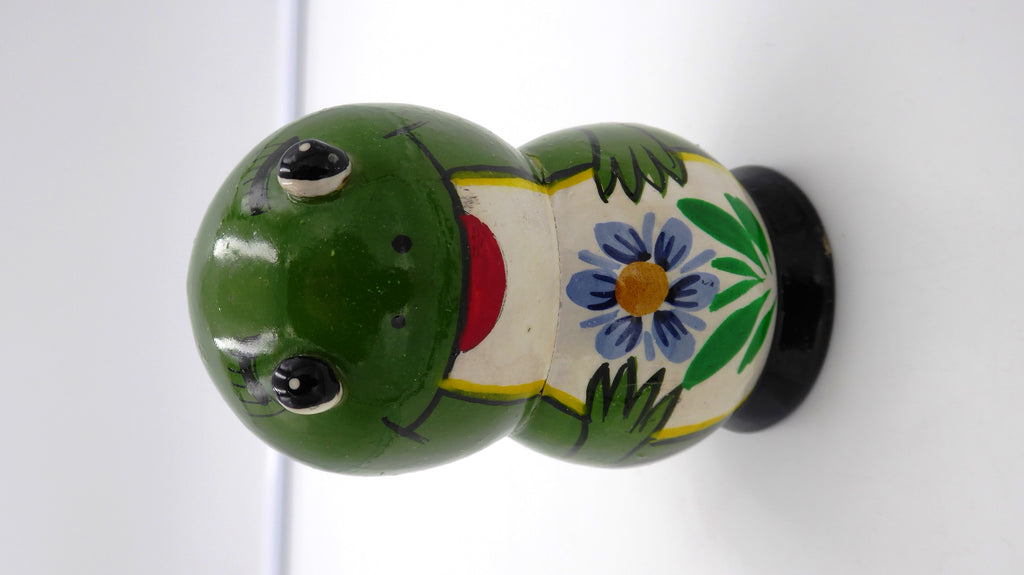 Grenouille poupée russe en bois (Trois grenouilles empilées)