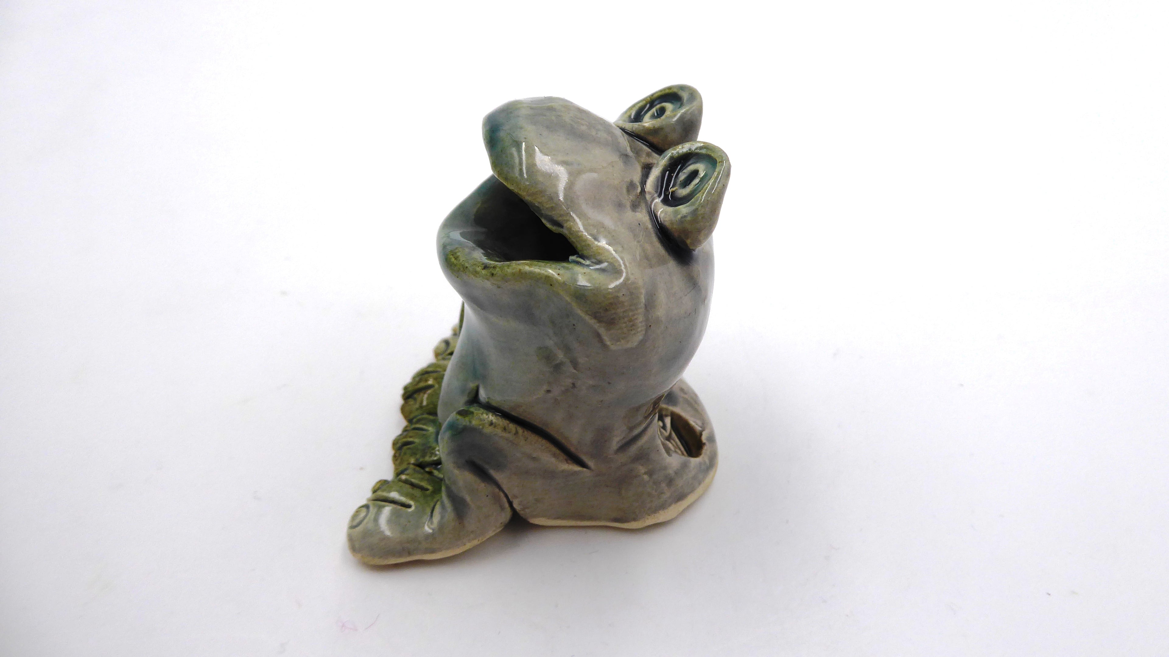 Grenouille souriante en céramique