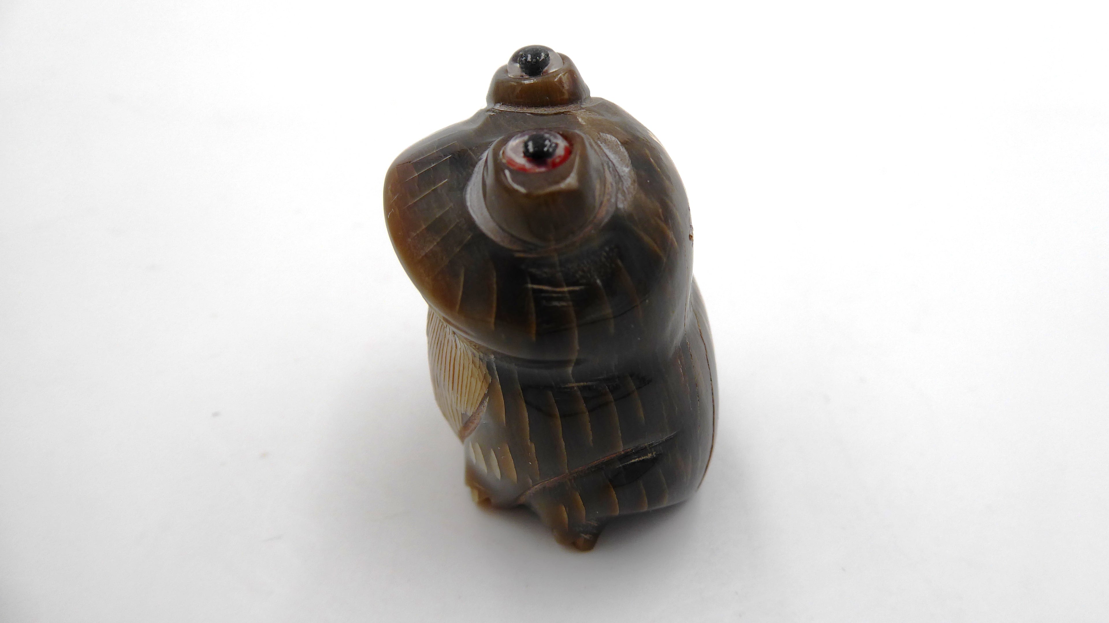Petite grenouille en corne