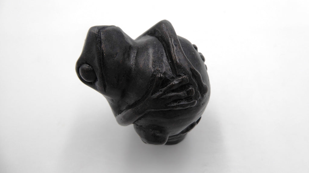 Couple de grenouilles en bois - Pas de vis  -4mm en dessous du pied pour fixation éventuelle