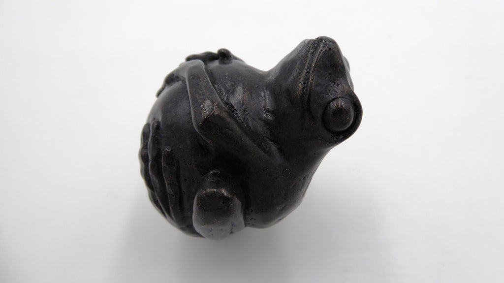 Couple de grenouilles en bois - Pas de vis  -4mm en dessous du pied pour fixation éventuelle