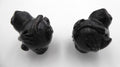 Couple de grenouilles en bois - Pas de vis  -4mm en dessous du pied pour fixation éventuelle