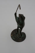 Grenouille au golf - Bronze viennois (AUTRICHE) Seconde partie du 19ème siècle