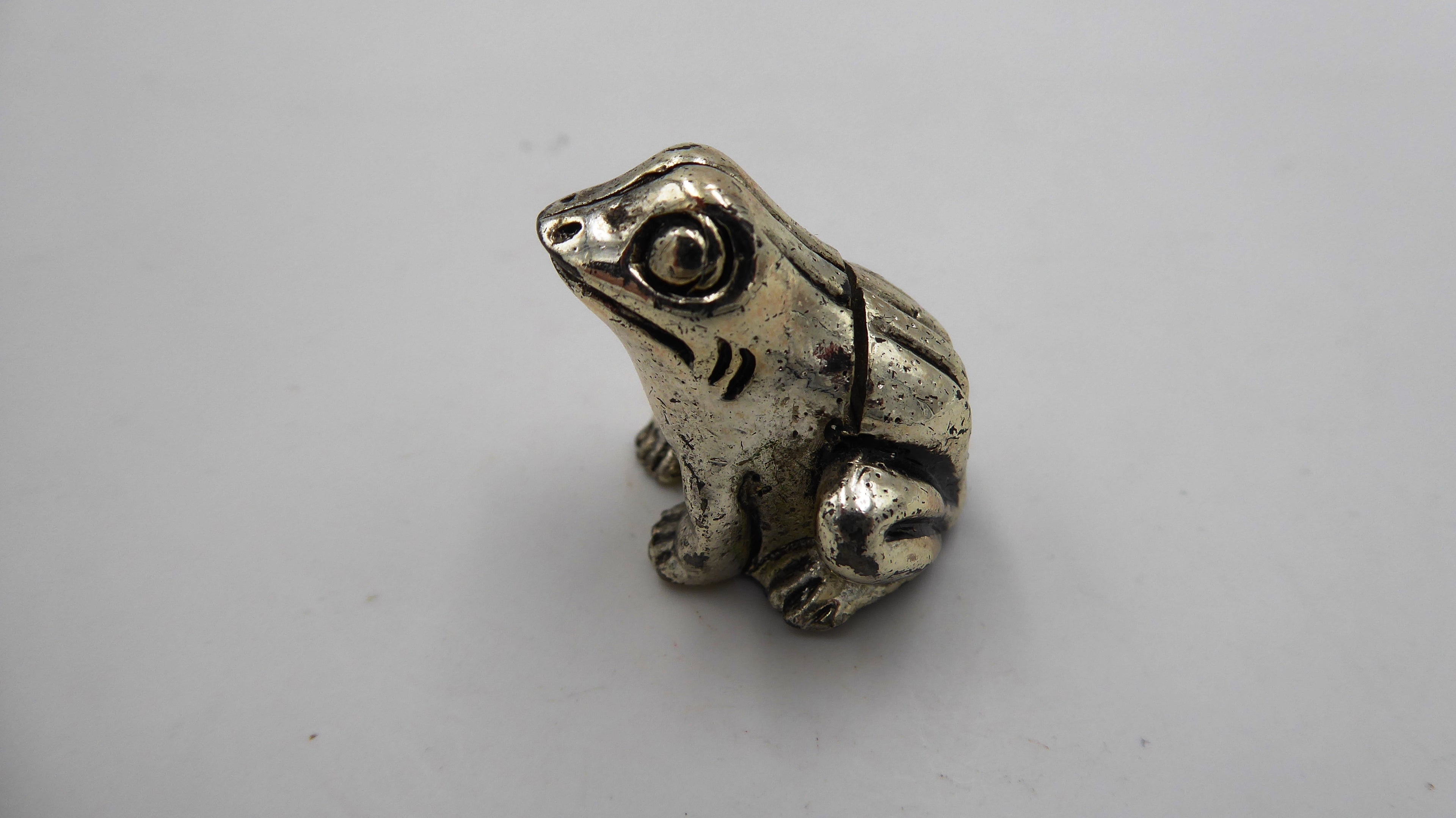 Petite grenouille en argent (Non poinçonné)