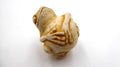 Grenouille en bois blanchi - Pas de vis  -4mm sous la base pour fixation