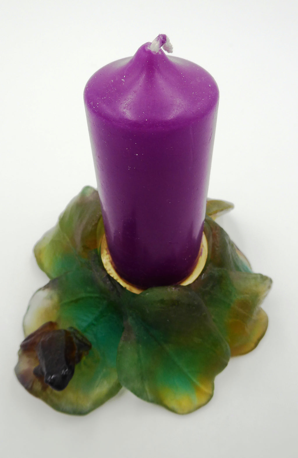 Porte bougie DAUM en pâte de verre