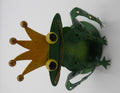 Porte bougie grenouille roi en acier peint