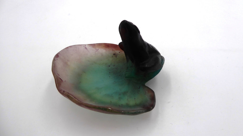 Petit vide poche en pâte de verre DAUM