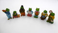 Lot de huit grenouille diverses
