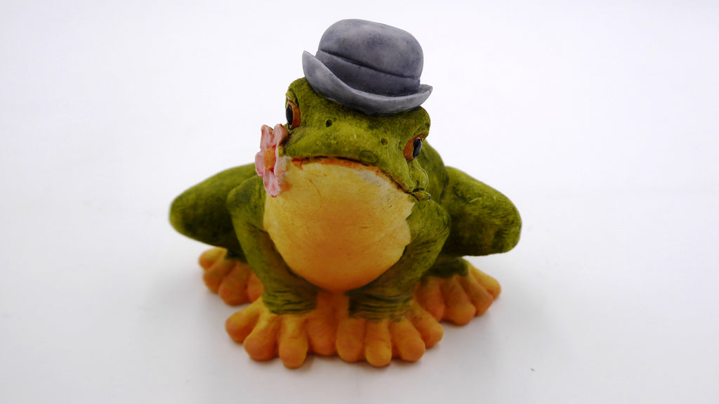 Grenouille en composite OTTENTA venant d’Italie décor main