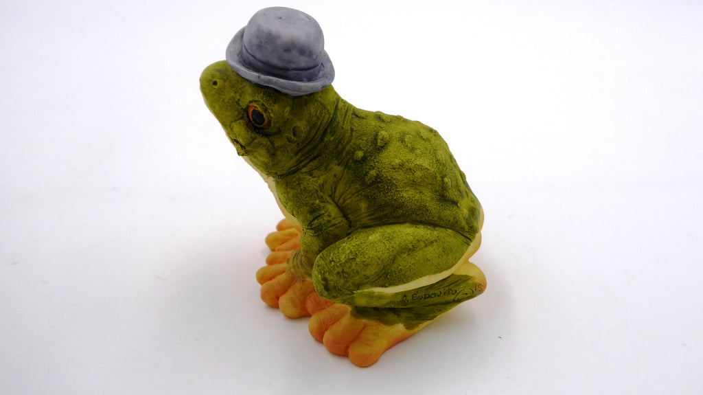 Grenouille en composite OTTENTA venant d’Italie décor main